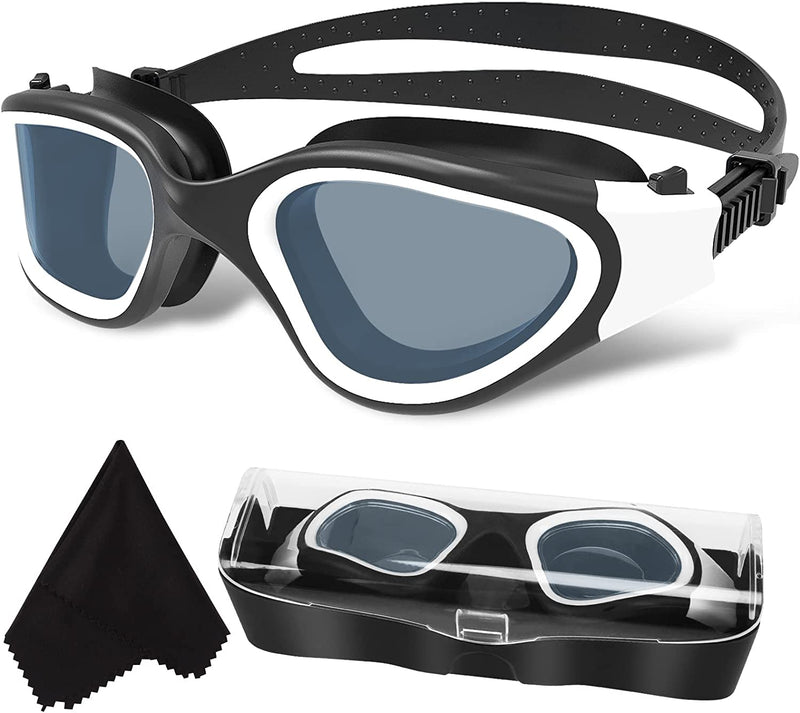 Polarized Swimming Goggles Swim Goggles anti Fog anti UV No Leakage Clear Vision for Men Women Adults Teenagers Sporting Goods > Outdoor Recreation > Boating & Water Sports > Swimming > Swim Goggles & Masks WIN.MAX Black&white/Polarized Smoke Lens  