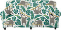 Doginthehole African Ethnic Style Sofa Slipcover Stretch Sofa Slipcover,Non Slip Fabric Couch Covers for Sectional Sofa Cushion Covers Furniture Protector Home & Garden > Decor > Chair & Sofa Cushions doginthehole Sloth & Tropical Leaf Small 