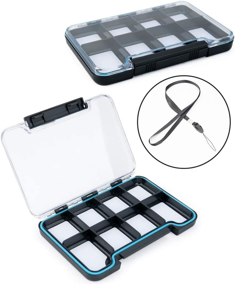Meboyz Fishing Lure Boxes, Bait Storage Case Fishing Tackle Storage Trays Accessory Boxes Thicker Plastic Hooks Organizer Containers for Vest Casting Fly Fishing - Waterproof Seal Sporting Goods > Outdoor Recreation > Fishing > Fishing Tackle Compna Black 1-Pack 