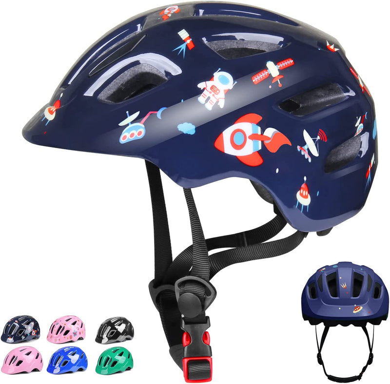 GLAF Toddler Bike Helmet Kids Baby Bike Helmet for 1 Year Old and up Girls Boys Multi Sport Adjustable for Scooter Bicycle Infant Youth Child Skateboard Safety Cycling Sporting Goods > Outdoor Recreation > Cycling > Cycling Apparel & Accessories > Bicycle Helmets GLAF Astronaut XS(12 months-3 years ) ( 18.2"- 20.4" ) 
