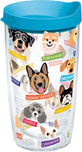 Tervis Flat Art - Dogs Made in USA Double Walled Insulated Tumbler Cup Keeps Drinks Cold & Hot, 16Oz, Classic Home & Garden > Kitchen & Dining > Tableware > Drinkware Tervis Classic 16oz 