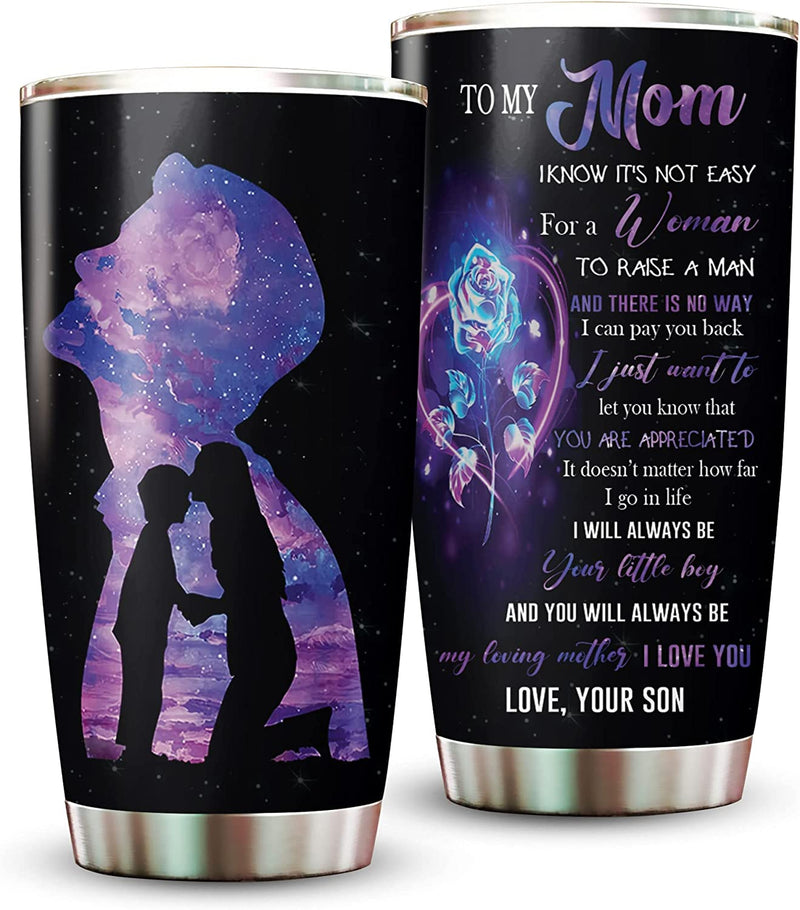 Mom Gifts from Daughters - 20Oz Stainless Steel Insulated Sunflower Mom Tumbler - Christmas, Valentine'S Day, Mom Birthday Gifts, Mothers Day Gifts from Daughter for Mom, New Mom, Bonus Mom Home & Garden > Kitchen & Dining > Tableware > Drinkware FamilyGater A Purple 1 Count (Pack of 1) 