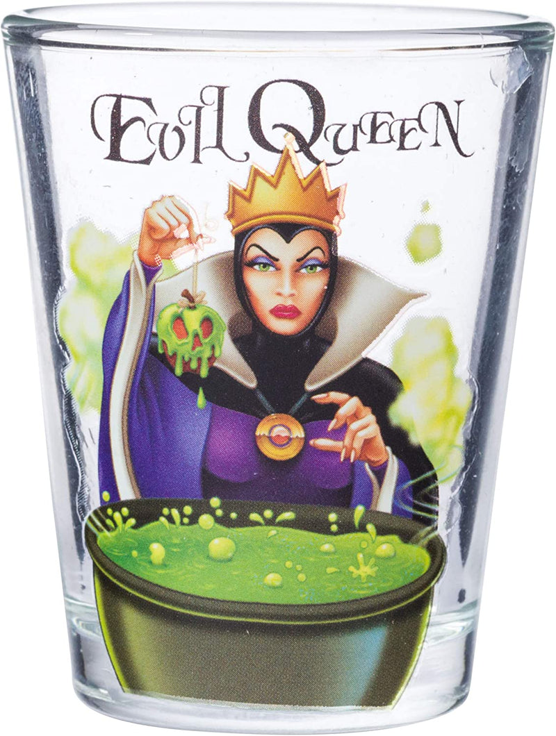 Silver Buffalo Disney Villains Queen, Cruella, Malificent, and Ursula 4-Pack Mini Glass Set, 1-Ounce Home & Garden > Kitchen & Dining > Tableware > Drinkware Silver Buffalo   