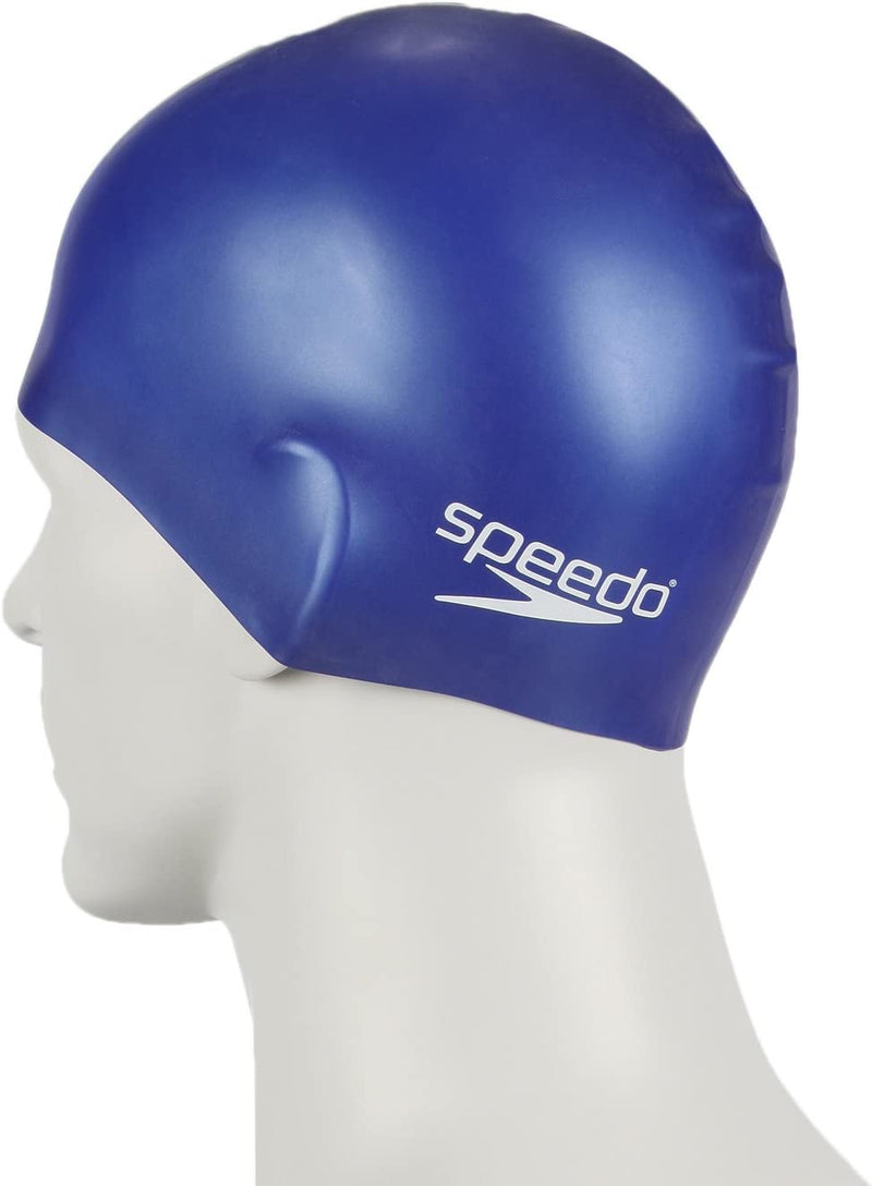Speedo Plain Moulded Silicone Swim Cap for Juniors Sporting Goods > Outdoor Recreation > Boating & Water Sports > Swimming > Swim Caps Speedo   