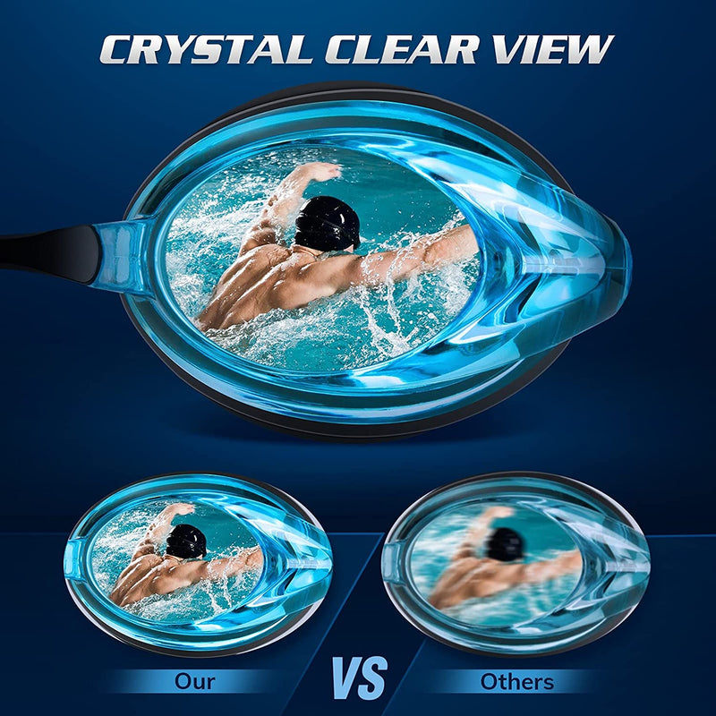 Portzon Dynamics Swim Goggles , anti Fog Clear No Leaking Swimming Goggles for Adult Men Women