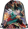 Gogreen Sprouter Anime Manga Drawstring Backpack Drawstring Bag Sports Fitness Bag School Travel Lightweight Backpack Home & Garden > Household Supplies > Storage & Organization GoGreen Sprouter M-y H-e-ro A-ca-de-mia 2 One Size 
