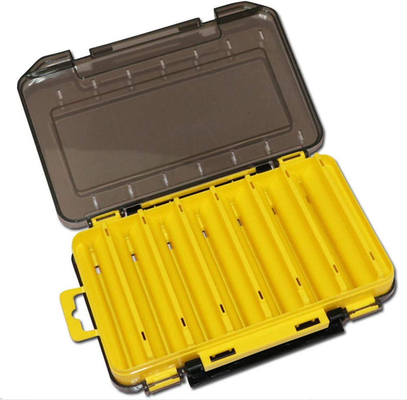 Gigicloud Plastic Fishing Tackle Accessory Box Fishing Lure Box Case 12 14 Room Double Sided Fishing Lure Bait Hooks Storage Box Case Container for Fishing Bait Plastic Storage Box Sporting Goods > Outdoor Recreation > Fishing > Fishing Tackle Gigicloud   