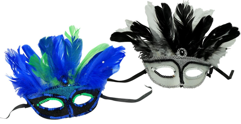 SFAM Masquerade Masks Halloween Costume Mask for Mardi Gras Parties, 2 Pack Apparel & Accessories > Costumes & Accessories > Masks SFAM   