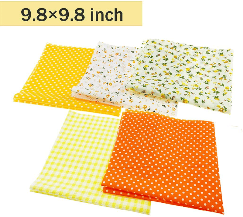 56 Pieces 9.8"x 9.8" (25cm x 25cm) Squares Cotton 100% Floral Printed Sewing Supplies Fabric for Quilting Patchwork, DIY Craft, Scrapbooking Cloth Arts & Entertainment > Hobbies & Creative Arts > Arts & Crafts > Art & Crafting Materials > Textiles > Fabric Zgoo   