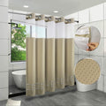 ARICHOMY【2023 Upgraded】 Shower Curtain Set Waffle Weave Curtain Fabric Shower Curtain Set 250GSM Hookless Removeable Liner, Machine Washable 71By 74Inch, White Sporting Goods > Outdoor Recreation > Fishing > Fishing Rods ARICHOMY Light Taupe 71*74 inch 