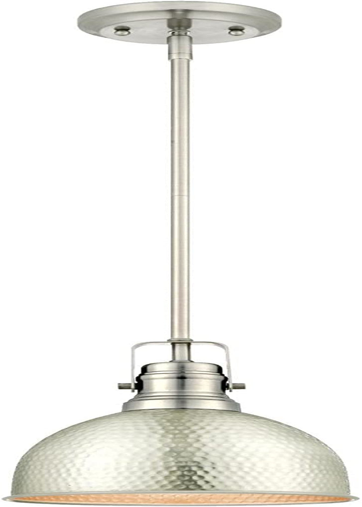 Westinghouse Lighting 6345500 One-Light Mini Pendant Hammered Brushed Nickel Finish Home & Garden > Lighting > Lighting Fixtures Westinghouse Lighting   