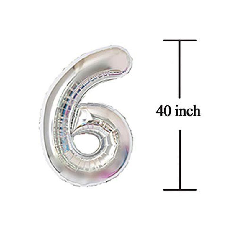 Silver 60 Number Balloons Giant Jumbo Number 60 Foil Mylar Balloons for Women Men 60Th Birthday Party Supplies 60 Anniversary Events Decorations Arts & Entertainment > Party & Celebration > Party Supplies COLORFUL ELVES   