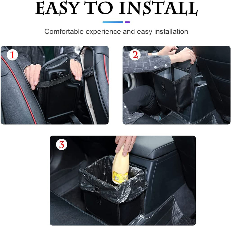 Foldable Car Trash Can, Hanging Waterproof Leakproof Trash Can Storage Bag for Car with Large Capacity, Car Interior Accessories (Large) Sporting Goods > Outdoor Recreation > Winter Sports & Activities Fekey&JF   