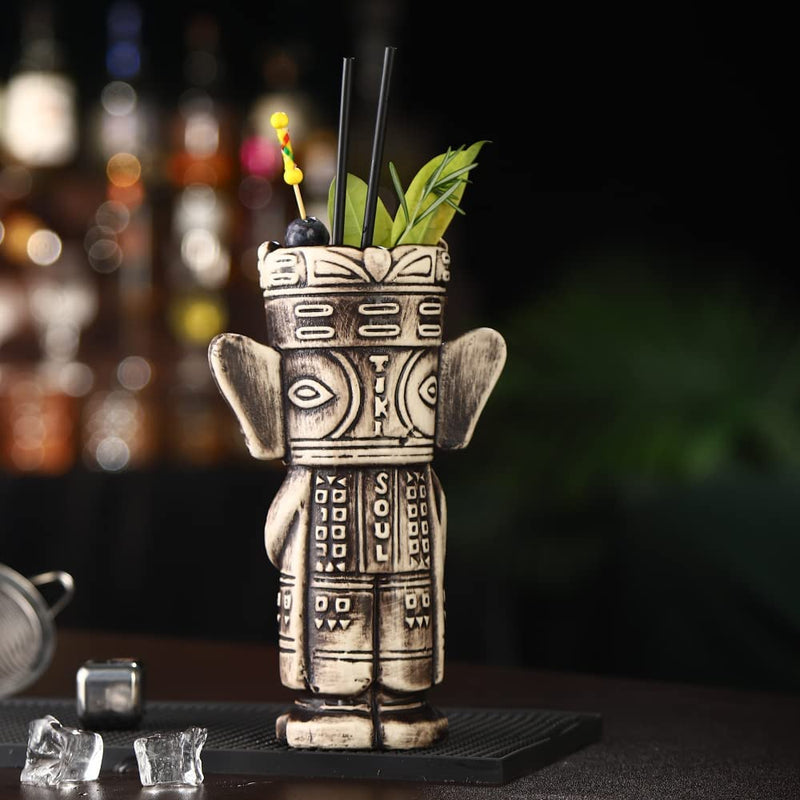 SUN GKOTTA Tiki Mugs --Sanxingdui Shape Ceramic Mugs or Tiki Bar Professional Hawaiian Party Barware Home & Garden > Kitchen & Dining > Barware SUN GKOTTA   