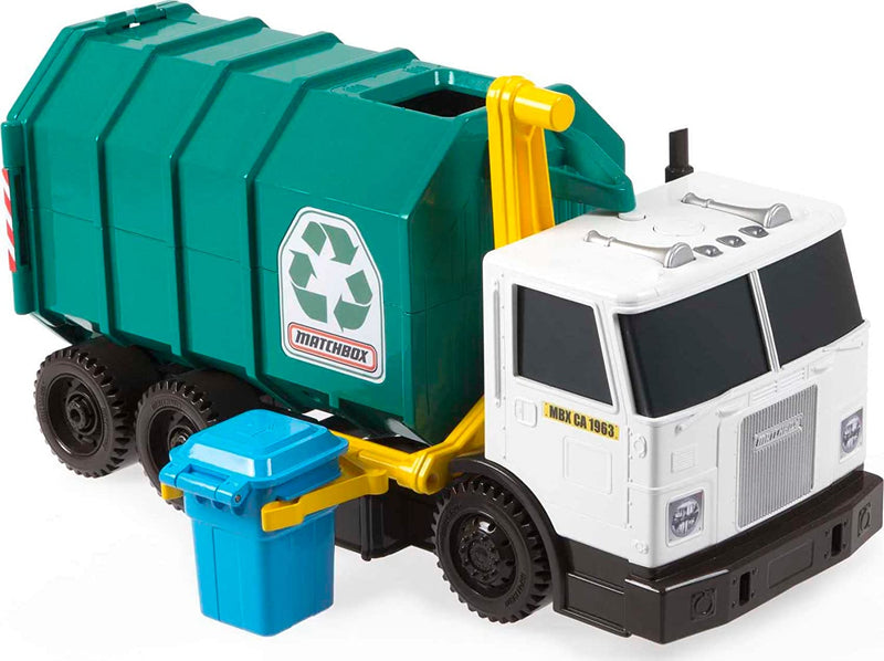 Matchbox Realistic Toy Truck for Recycling or Garbage 15" Large Scale, Sound FX [ Exclusive] Sporting Goods > Outdoor Recreation > Fishing > Fishing Rods Mattel RECYCLE TRUCK  