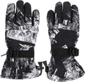 OSALADI Ski Gloves Men Waterproof Snow Gloves Women Winter Gloves Touchscreen Gloves for Outdoor Riding Skiing Climbing Taveling, 1Pair, Red M Sporting Goods > Outdoor Recreation > Boating & Water Sports > Swimming > Swim Gloves OSALADI Black 30x15cm 