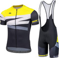 Santic Men'S Cycling Jersey Set Bib Shorts 4D Padded Short Sleeve Outfits Set Quick-Dry Sporting Goods > Outdoor Recreation > Cycling > Cycling Apparel & Accessories SANTIC(QUANZHOU) SPORTS CO.,LTD. Yellow-146 XX-Large 