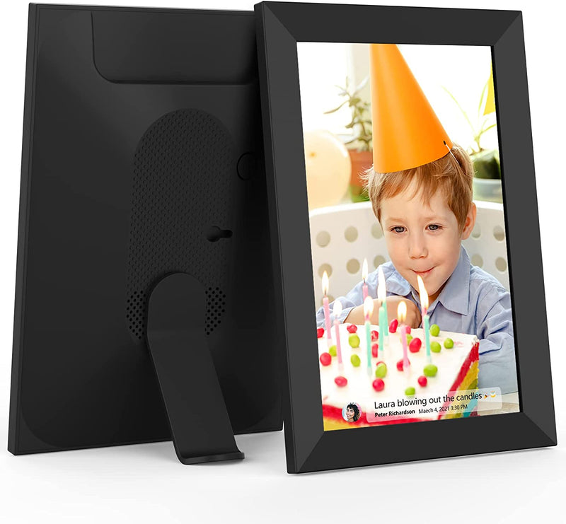 FRAMEO 10.1 Inch Smart Wifi Digital Photo Frame 1280X800 IPS LCD Touch Screen, Auto-Rotate Portrait and Landscape, Built in 16GB Memory, Share Moments Instantly via Frameo App from Anywhere Home & Garden > Decor > Picture Frames akimart   