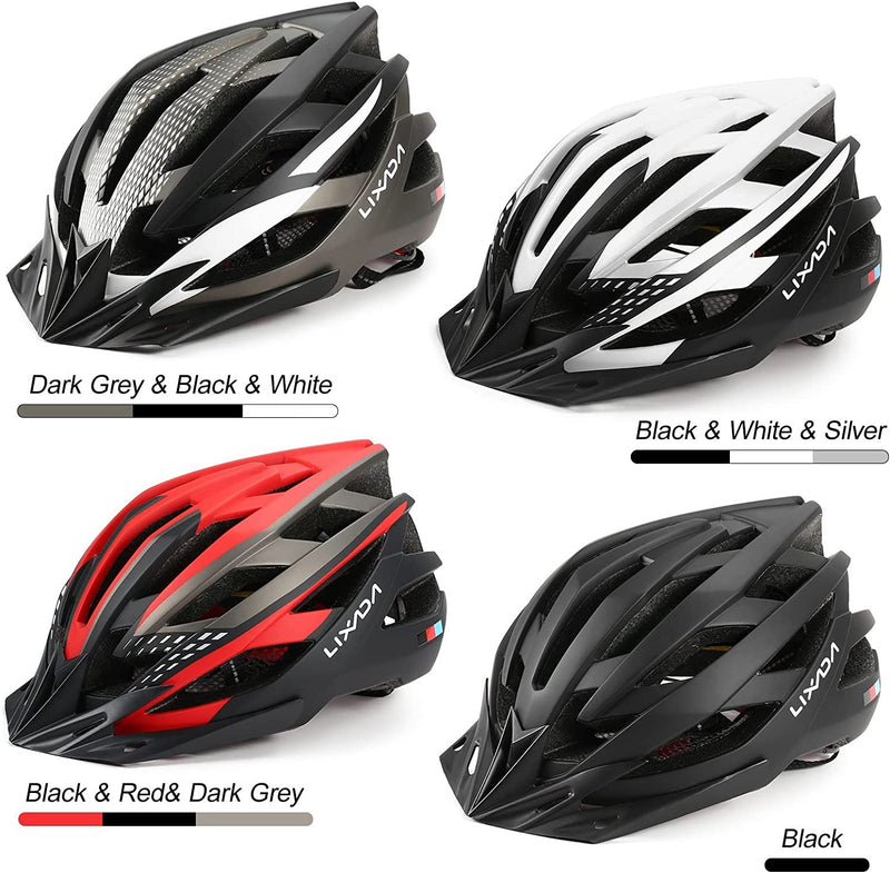 Mengk Breathable Cycling Helmet with Sun Visor Back Safe Reflector Women Men Lightweight Safety Helmet Bike Helmet for Mountain Bicycle Road Bike