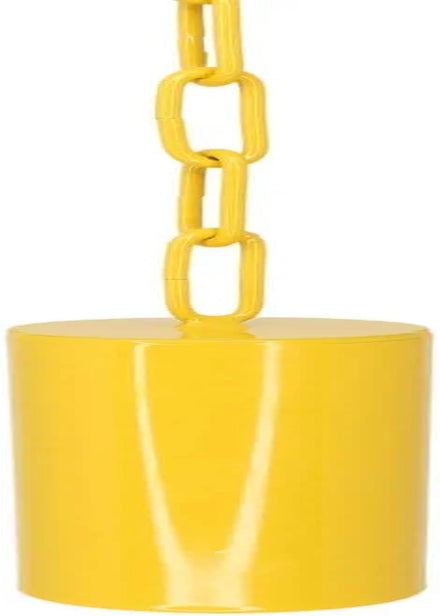 Bonka Bird Toys 1344 Large Indestructible Pipe Bell Birds Toy Parrot Cage Macaw Cages African Grey Parrots Stainless Steel Cockatoo Big Pet Bells Aviary Animals & Pet Supplies > Pet Supplies > Bird Supplies > Bird Toys Bonka Bird Toys Yellow Large 