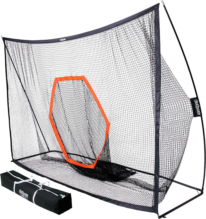Gosports Golf Practice Hitting Net - Choose between Huge 10'X7' or 7'X7' Nets -Personal Driving Range for Indoor or Outdoor Use - Designed by Golfers for Golfers Sporting Goods > Outdoor Recreation > Winter Sports & Activities GoSports PRO 10’x7’ Golf Net  