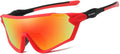 VAGHOZZ Polarized Cycling Sunglasses UV Protection for Men Women Unisex Eyewear Shades for Driving Fishing Outdoor Running Sporting Goods > Outdoor Recreation > Cycling > Cycling Apparel & Accessories VAGHOZZ D7  