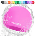 Cybgene Silicone Swim Cap, Unisex Swimming Cap for Women and Men, Comfortable Bathing Cap Ideal for Short Medium Long Hair Sporting Goods > Outdoor Recreation > Boating & Water Sports > Swimming > Swim Caps CybGene Rose Pink Small (Suggest≤10 years) 
