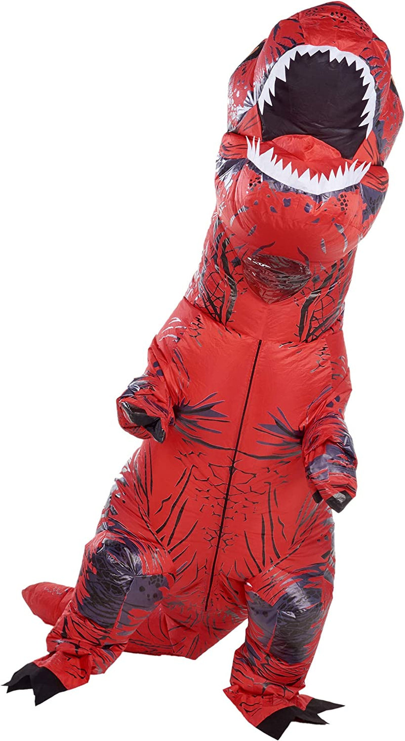 ATDAWN Inflatable Dinosaur Costume, Giant T-Rex Red Inflatable Halloween Cosplay Costume for Adults, Blow up Costume  ATDAWN   