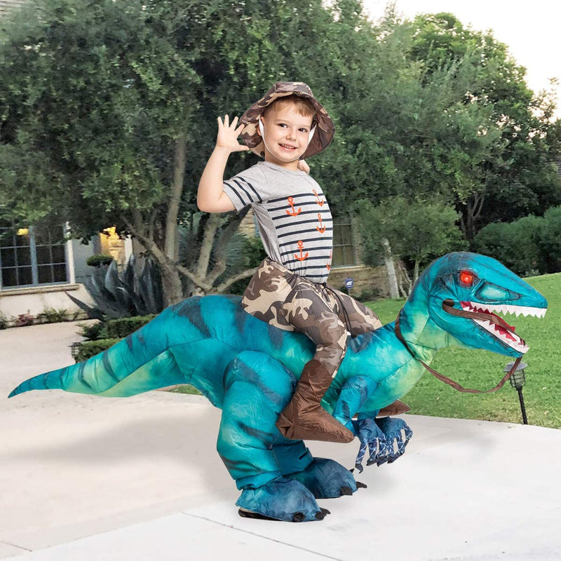 GOOSH Inflatable Dinosaur Costume for Kids Halloween Costumes Boys Girls Funny Blow up Costume for Halloween Party Cosplay  GOOSH   