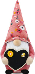 Gehydy Mothers Day Gnomes Plush with Butterfly Decoration Spring Gnome Gift Handmade Scandinavian Tomte Stuffed Farmhouse Decor for Home Kitchen Tiered Tray Home & Garden > Decor > Seasonal & Holiday Decorations Gehydy Heart02  