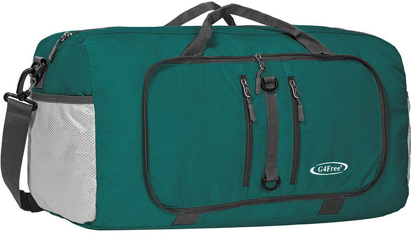 G4Free 22" Foldable Sports Bag 40L Water Resistant Carry on Tote Bag Overnight Weekender Bag Lightweight Home & Garden > Household Supplies > Storage & Organization G4Free Dark Green  