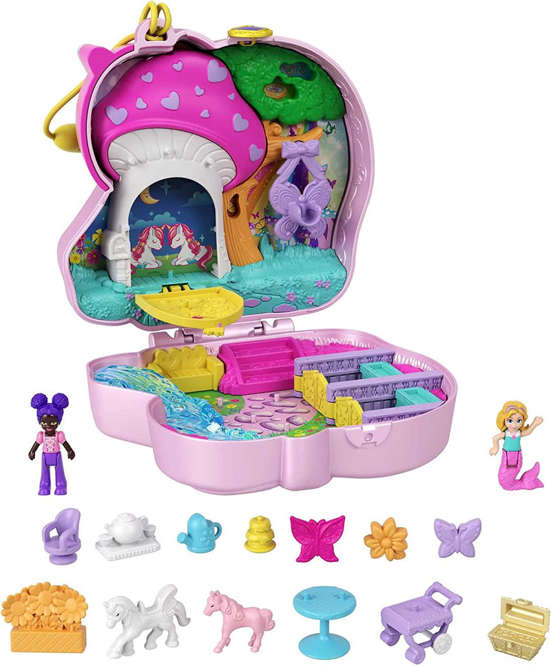 Polly Pocket Doll and Accessories, Compact with Micro Bella and Friend Dolls, 5 Reveals, Soccer Squad Sporting Goods > Outdoor Recreation > Winter Sports & Activities Mattel Tea Party  