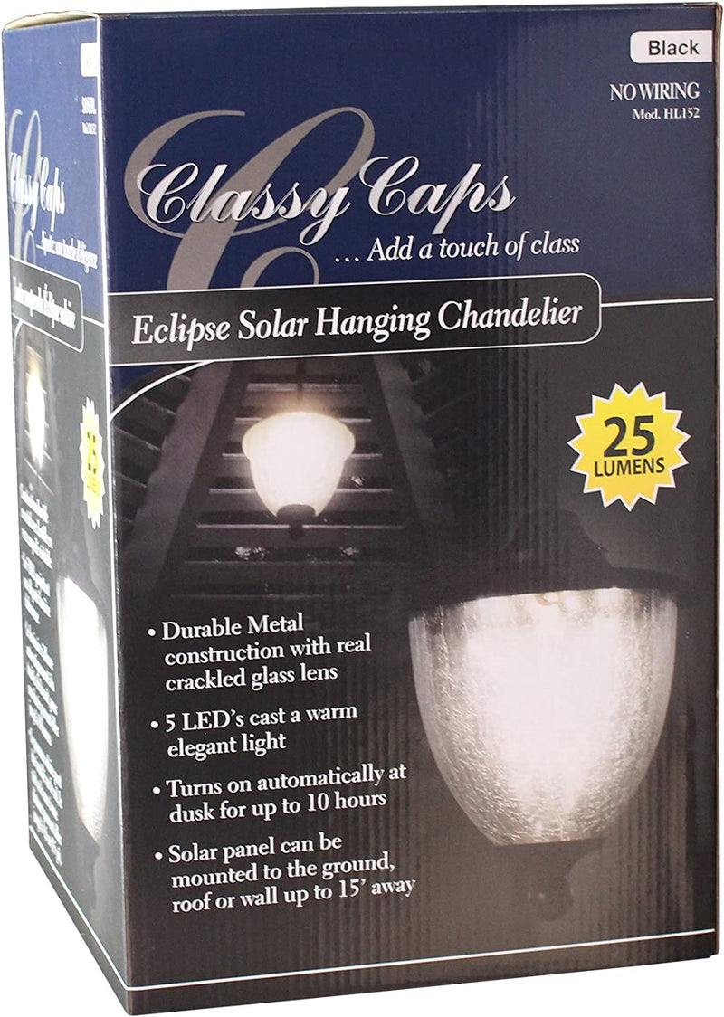 Classy Caps HL152 Eclipse Solar Hanging Chandelier, Black Home & Garden > Lighting > Lighting Fixtures > Chandeliers Classy Caps   