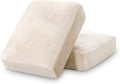 Stretch Velvet Couch Cushion Covers for Individual Cushions Sofa Cushion Covers Seat Cushion Covers, Thicker Bouncy with Elastic Edge Cover up to 10 Inch Thickness Cushions (1 Piece, Brown) Home & Garden > Decor > Chair & Sofa Cushions PrinceDeco Off White 2 