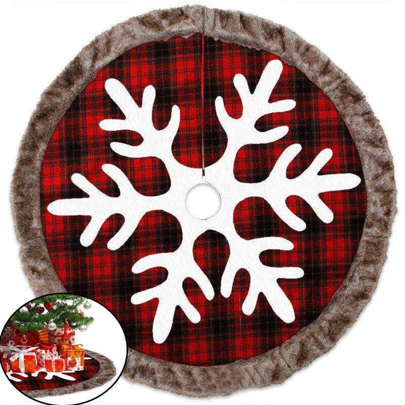 Christmas Tree Skirt, 48 Inches Snowflake for Xmas Tree Holiday Party Decorations, Red Home & Garden > Decor > Seasonal & Holiday Decorations > Christmas Tree Skirts Dinosam 48"  
