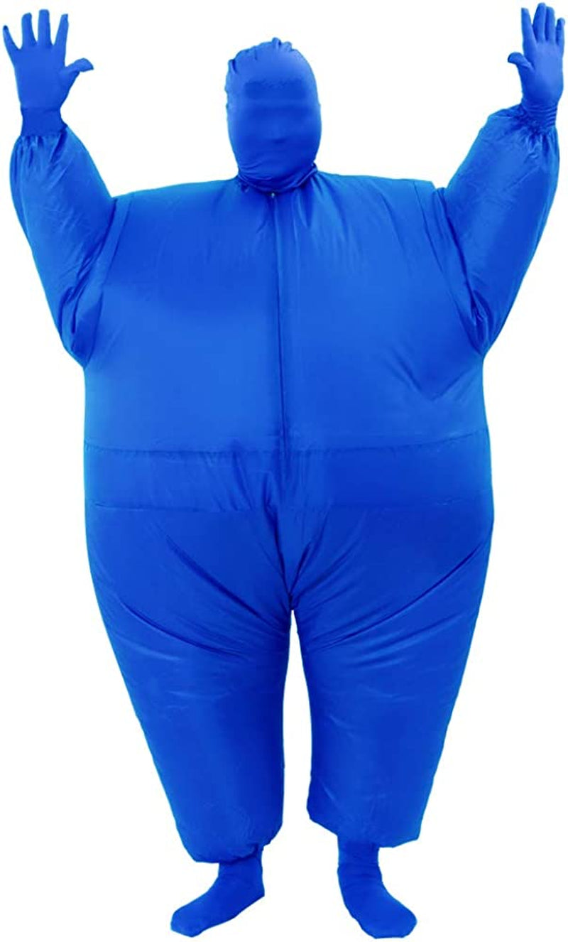 RHYTHMARTS Inflatable Costume Full Body Suit Halloween Christmas Costumes Fancy Dress Adult  RHYTHMARTS Blue  