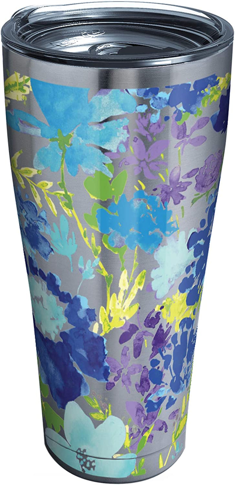 Tervis Made in USA Double Walled Fiesta Insulated Tumbler Cup Keeps Drinks Cold & Hot, 16Oz Mug - Purple Lid, Purple Floral Home & Garden > Kitchen & Dining > Tableware > Drinkware Tervis Stainless Steel 30oz 