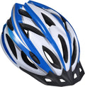 Zacro Adult Bike Helmet Lightweight - Bike Helmet for Men Women Comfort with Pads&Visor, Certified Bicycle Helmet for Adults Youth Mountain Road Biker Sporting Goods > Outdoor Recreation > Cycling > Cycling Apparel & Accessories > Bicycle Helmets Zacro Blue plus white  
