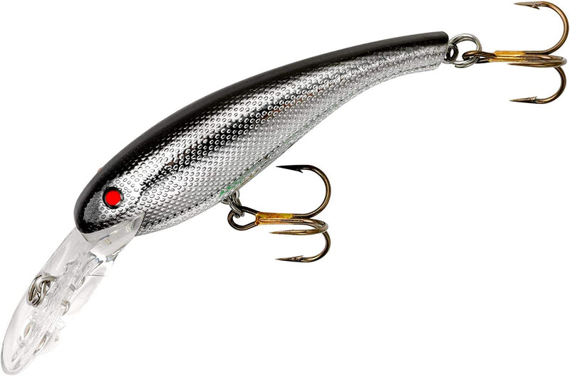 Cotton Cordell Wally Diver Walleye Crankbait Fishing Lure Sporting Goods > Outdoor Recreation > Fishing > Fishing Tackle > Fishing Baits & Lures Pradco Outdoor Brands Chrome Black Back 3 1/8", 1/2 oz 