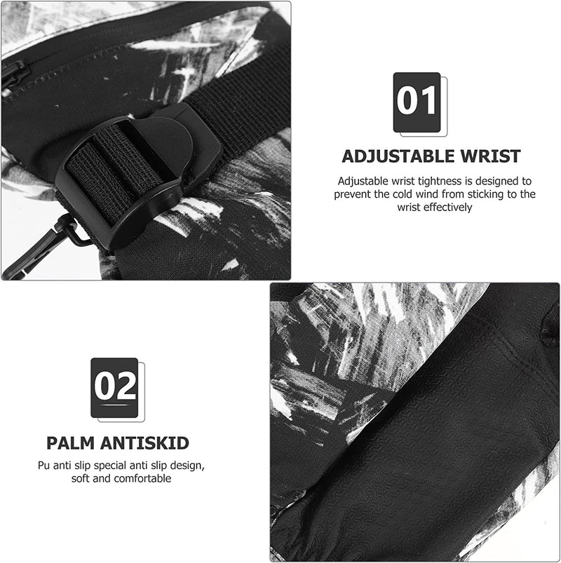 OSALADI Ski Gloves Men Waterproof Snow Gloves Women Winter Gloves Touchscreen Gloves for Outdoor Riding Skiing Climbing Taveling, 1Pair, Red M Sporting Goods > Outdoor Recreation > Boating & Water Sports > Swimming > Swim Gloves OSALADI   
