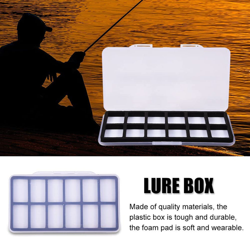 Fly Fishing Lure Box, Portable Spoon Hook Bait Tackle Case Container