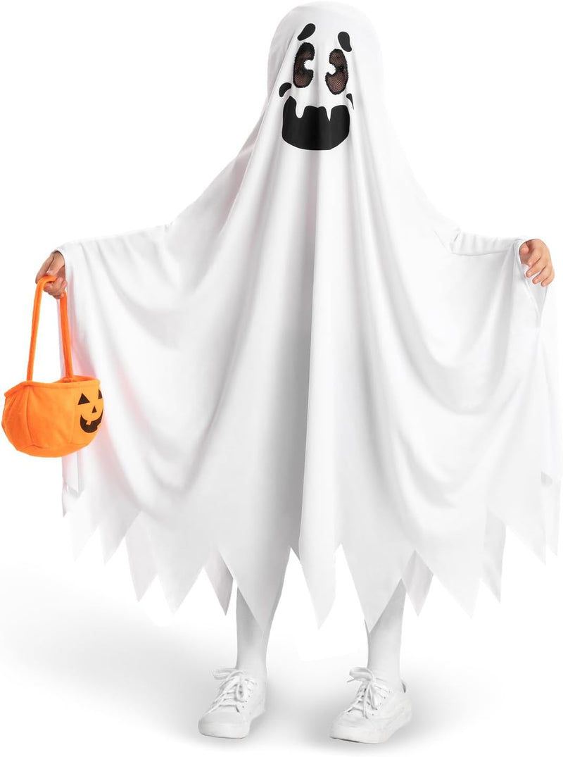 Spooktacular Creations White Ghost Costumes for Kids, Smile and Boo Ghost Costume for Halloween Spooky Trick-Or-Treating (3-4Yr)  Joyin Inc   