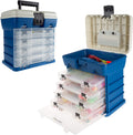 Storage and Tool Box-Durable Organizer Utility Box-4 Drawers Sporting Goods > Outdoor Recreation > Fishing > Fishing Tackle Wakeman Dark Blue  