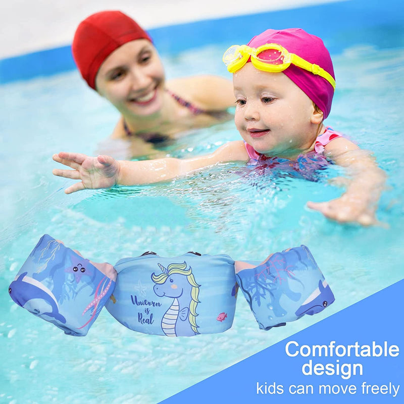 Tangying Kids Swim Vest Swim Floaties for Toddlers Girls and Boys 30-50 Pounds,Water Wings for 2-6 Years,Children Water Sports Learning Swim Training Equipment for Pool, Beach, Lake and River Sporting Goods > Outdoor Recreation > Boating & Water Sports > Swimming tangying   