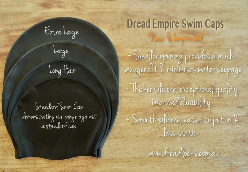 Swim Cap (New & Improved Design) for Dreadlocks & Braids (Large & XL) Sporting Goods > Outdoor Recreation > Boating & Water Sports > Swimming > Swim Caps The Dread Shop   