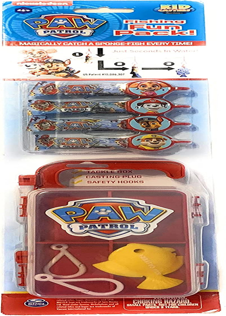Mybrand Kid Casters Paw Patrol Fishing Fun Pack - Get a Fish Every Time, Includes Bait, Tackle Box, Casting Plug and Safety Hooks, Red Sporting Goods > Outdoor Recreation > Fishing > Fishing Tackle MyBrand   