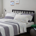 Linenspa Microfiber Three-Piece Sheet Set - Multiple Styles and Colors - Super Soft Feel - Fun Patterns for Boys and Girls - Twin - Grey Grid Home & Garden > Linens & Bedding > Bedding > Quilts & Comforters Linenspa Sports Sheet Set and Comforter Bundle Twin