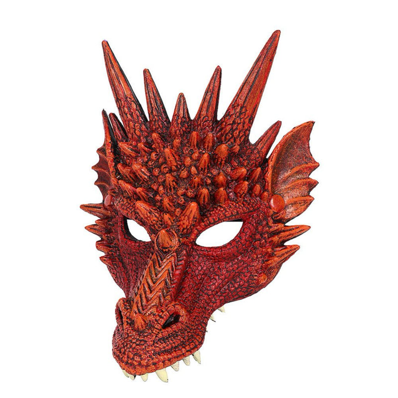 Funny Unisex Party Mask ,Cosplay Half Face Colourful Dragon Masks ,Masquerade Halloween Party Decor