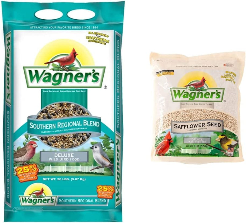 Wagner'S 62012 Southern Regional Blend Wild Bird Food, 20-Pound Bag Animals & Pet Supplies > Pet Supplies > Bird Supplies > Bird Food Wagner's Bird Food + Bird Food 5-Pound Bag 20-Pound Bag 