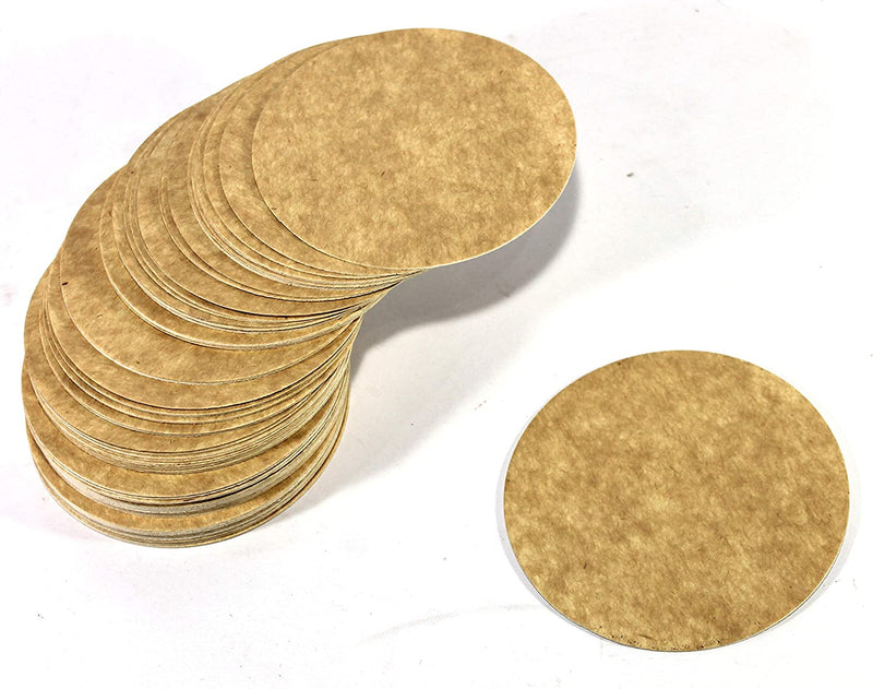 Esplanade Disposable Coaster - Made of Paper (Set of 100) - Use and Throw Reversible Coasters - Perfect for Bar, Hotel, Restaurant Purpose & Parties (Brown Round) Home & Garden > Kitchen & Dining > Barware eSplanade   